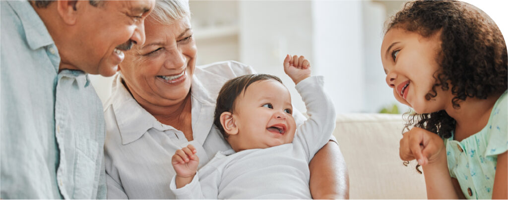 Image of grandparents and grandchildern